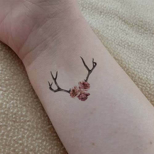 Deer Antler Temporary Tattoo – neartattoos